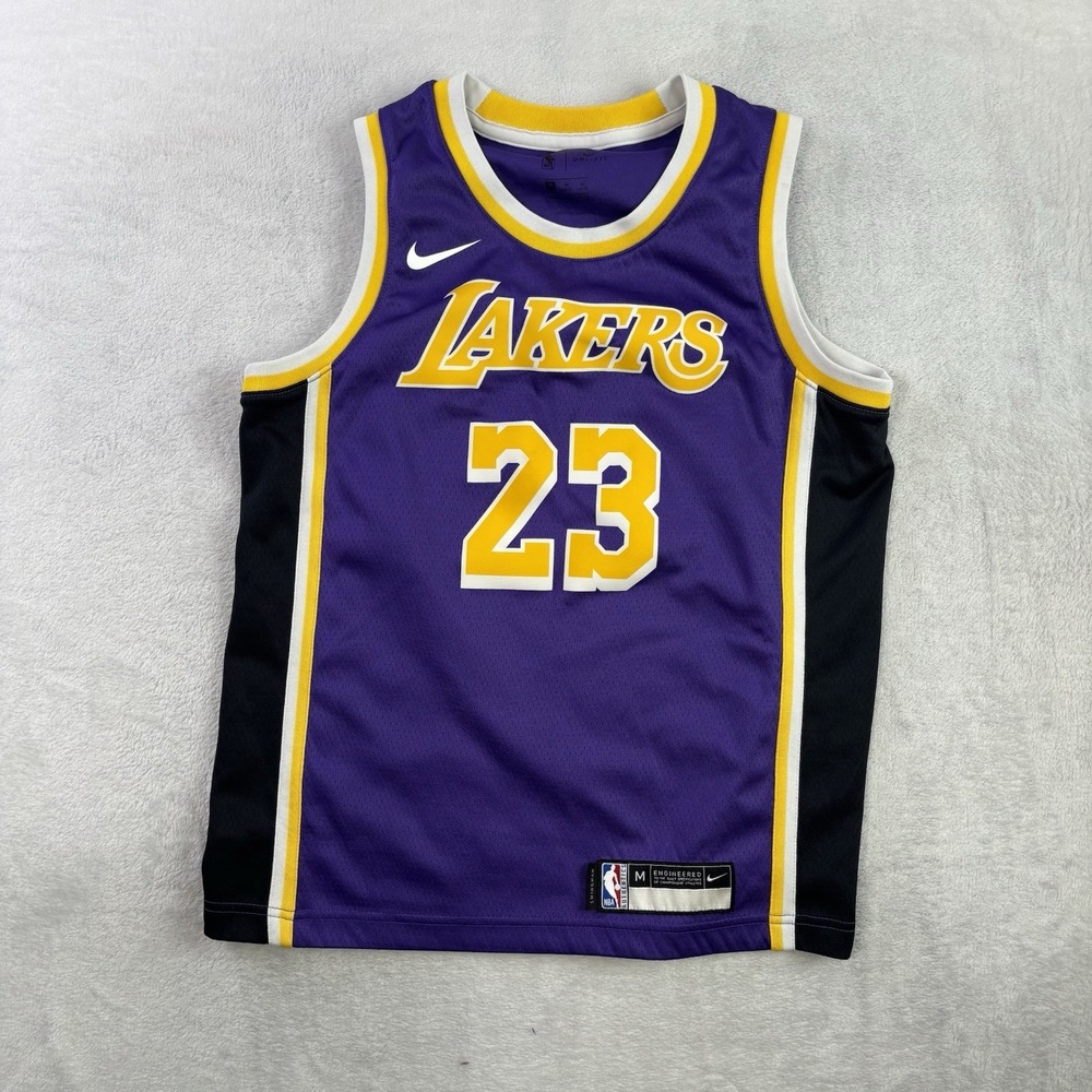 Nike Los Angeles Lakers Lebron James Purple Statement Basketball Jersey Youth M